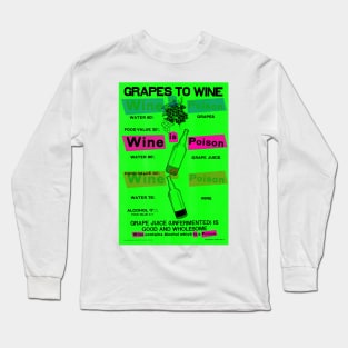 Vintage Temperance Poster Remix 2 Long Sleeve T-Shirt